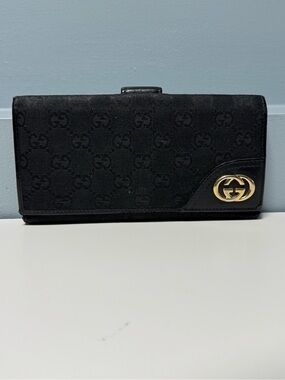Gucci Guccissima Continental Wallet with Interlocking GG